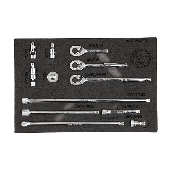 Koken TR27ACC-12 1/4'' Drive 12-Piece Accessories set